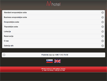 Tablet Screenshot of m-hotel.si